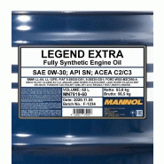MANNOL - Huile moteur Legend Extra 0W-30 - 60L - MN7919-60 - ACEA C2/C3 et API SN_1