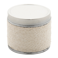 Bougie senteur vanille - parfumée en boîte en étain - couleur beige - 106 gr_1