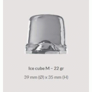 Machine à glaçons pleins cylindriques de 22g - 43 kg/24h - stockage 15 kg | Ice Tech SS 45_1
