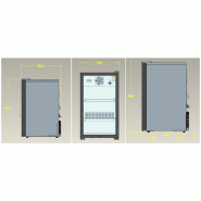 Réfrigérateur posable porte en verre 136l noir l430 7464.0015 COMBISTEEL_1