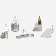 Rampe d'accès modulaire Roll-A-Ramp - aluminium anodisé - enroulable et ajustable - 76 ou 91 cm - 280 à 450 kg_1