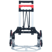 Vidaxl chariot d'escalier pliable 70 kg aluminium argenté 146445_1