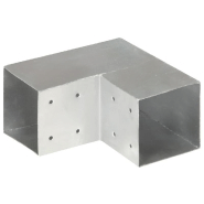 Vidaxl connecteur de poteau forme en l métal galvanisé 101x101 mm 145477_1