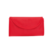 Sac shopping pliable - Non-woven 70 g/m² - Taille pliée 185×87 mm - Couleur rouge_1