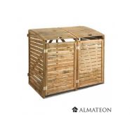 Cache-conteneurs et abris poubelle en pin - 0100034 / ALM 082017 - Almateon - L150 x P90 x H125cm - JARDIPOLYS by Burger_1