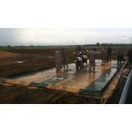 Aire de lavage - labaronne citaf - souple - constituée d'un bac de rétention_1