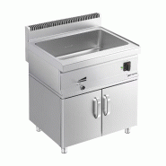 Bain-marie électrique sur meuble - 2x GN 1/1 - Meuble 2 portes Inox | GGM - Mario 700_1