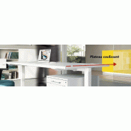 Bureau individuel Yan - MDD - Blanc 9010, 120, Anthracite_1