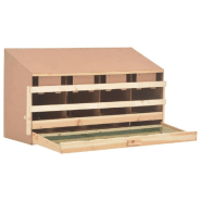 Vidaxl pondoir 4 compartiments 106x40x59 cm bois de pin massif 170657_1