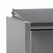 Vitrine réfrigérée GN1/4 GVC33-140 S/S Inox L1400mm 30847 TEFCOLD_1