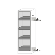 Armoire de sécurité Q-CLASSIC-90 modèle Q90.195.060.R - Réf 30073-040-34369 - Type 90 - Certifiée NF EN 14470-1 et GS_1