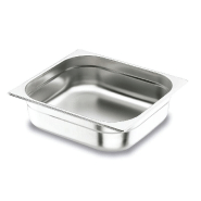Bac GN Gastro 2/3 Inox Lacor - Hauteur 65 mm - Résistant, empilable et modulaire_1