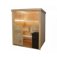 Cabine de sauna HARVIA 163,5 x 160,7 x 202 cm - 2 à 3 personnes - Poêle Vega 6 kW et accessoires inclus_1