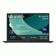 LG Gram 16Z90TL Copilot+ PC Intel Core Ultra 7 258V Ordinateur portable 40,6 cm (16