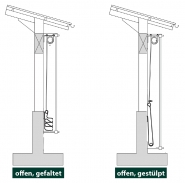 Rideaux de brise-vent - Système 2 AGROTEL - Aération latérale pour bâtiments agricoles jusqu'à 120m de longueur et 4m de hauteur_1