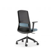 Siège de bureau IDOLE Rock - dossier résille - structure noire - ergonomique et réglable_1