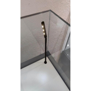 Vitrine Museum Bois à poser 182x80xH45cm - Cloche verre collé UV - noir_1
