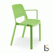 Fauteuil en polypropylène Maike - Sokoa - Vert pomme_1