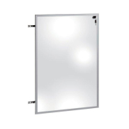 Porte vitrée 'Flexia' avec cadre en aluminium - L 60 x P 2 x H 93 cm - serrure incluse_1