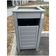 Poubelle cendrier 100L recyclée - PCCEND100 - PolyAl recyclé - Résistante et durable_2