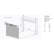 Rideau métallique industriel isolé galvanisé L3mxH3m - motorisé - gamme RIDISOL - fabriqué en France_1