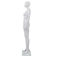 Vidaxl mannequin femme corps complet base verre blanc brillant 175 cm 142928_1