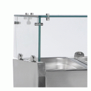 Vitrine à ingrédients réfrigérée avec pare-haleine - 7 x GN1/4 | Tefcold - GVC33-160_1