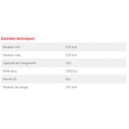 Cric bouteille 10T - BGS Technic 1977 - longueur de broche 80 mm_1