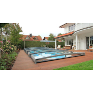 Abri piscine bas / télescopique / inrayables et transparentes - Limone FLAT / Paradiso_1