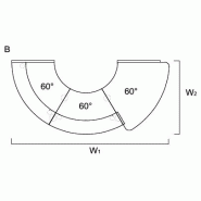 Banque d'accueil courbe bi-colore modèle Valde - MDD - Chêne Canadien, Droite_1