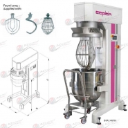 Batteur mélangeur Caplain BTA140FH - variateur de vitesse, cuve inox renforcée, levage motorisé_1