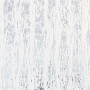 Chemin de table neige argent 28cm x 3m_1