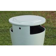 Medina - Poubelle Publique - Larus - Fonte - 32L - Motifs Géométriques Marocains_1