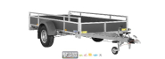 Remorque polyvalente en bois - WOODY FW150 - 1 essieu freiné - PTAC : 1500 Kg - 306 x 154 cm - Saris - Reference SARIS_WOODY_DV75_1