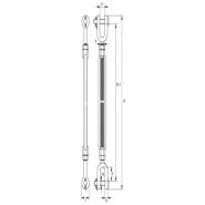 Hr Green Pin G-6313 - Tendeur d'arrimage chape/chape - Levage et arrimage - Haute résistance_1