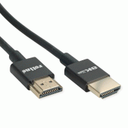 ROLINE Câble HDMI Ultra HD 8K avec Ethernet, Slim, M/M, noir, 2 m_1