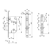 SERRURE ENCASTRABLE POUR PORTE D'INTÉRIEURSERRURE ENCASTRABLE POUR PORTE D'INTÉRIEURMONOMAX NF TÊTÈRE NOIRE_1
