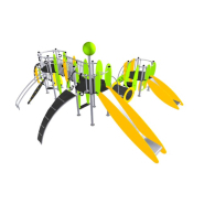 Structure multi-activités métallique Etnik Les Grenadines sans poupée - LD1EK0270 - Ludoparc - 3 tours - 2 à 8 ans - 35 enfants_1