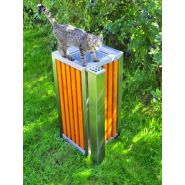 03.052.03.Sc - Poubelle publique Altus avec cendrier intégré - Zano - 55L - Métal et bois_1