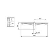 Crosse ClassicStreet - JGB794 MBP-T 750 76 BK - Philips Éclairage - 750 mm - 2 bras à 180°_1