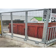 Garde-corps grillagé pour déchèterie_1