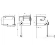 RWL Treuil mural avec engrenage à vis sans fin et roue libre - Rema Holland B.V - câble diamètre 5 à 10 mm_1