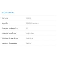 Sciox Premium+ - siège de tracteur avec suspension à air - Kab Seating Ltd - cuir avec piquage bleu_1