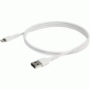 StarTech Cble USB-A vers Lightning Blanc Robuste 1m_1