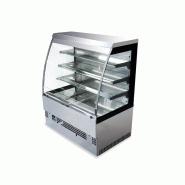 Vitrine réfrigérée semi-verticale LUNA EUROVITRINE - 4 dimensions disponibles, froid positif ventilé, 1m20 à 2m40, inox, italien_1