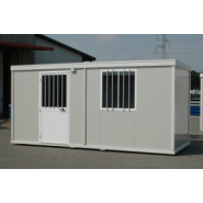 Bungalow de chantier - ossature en profils d'acier galvanisé avec peinture à chaud - isolé série ECO1Z - bureau et vestiaire_1