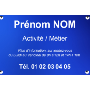 Plaque d'entreprise en aluminium - Résistante, premium et moderne - Épaisseur 1.5mm_1