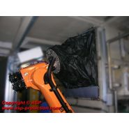 Polyamide tortop - protection pour robot industriel - asp - excellente tenue aux huiles de coupe axe 1_1