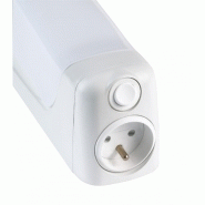Réglette LED Bagno 91117 - 6W S19 - Blanc froid - IP21 avec interrupteur et prise - ARIC_1