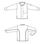 16BPN - Veste de cuisine noire - Fermeture double boutonnage à pressions, poches pratiques et fentes d'aisance_1